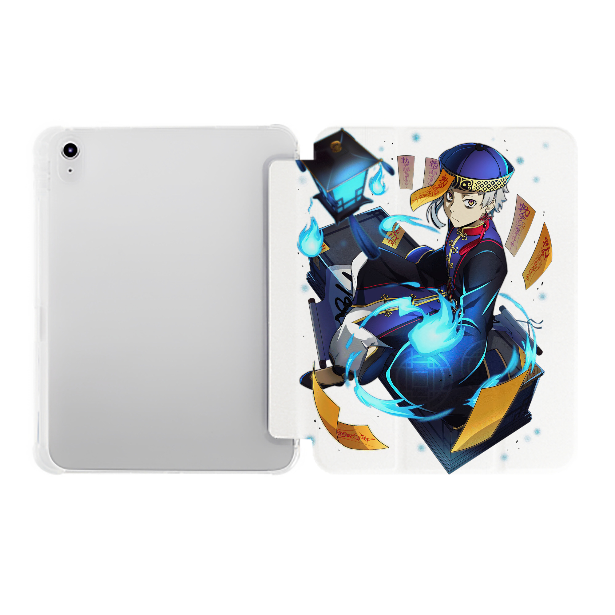 （画像用） 文豪ストレイドッグス Bungo Stray Dogs IPad ケース ペン収納付き 三つ折りスタンド PUレザー×シリコン 対応機種9.5/10.5/10.9インチ